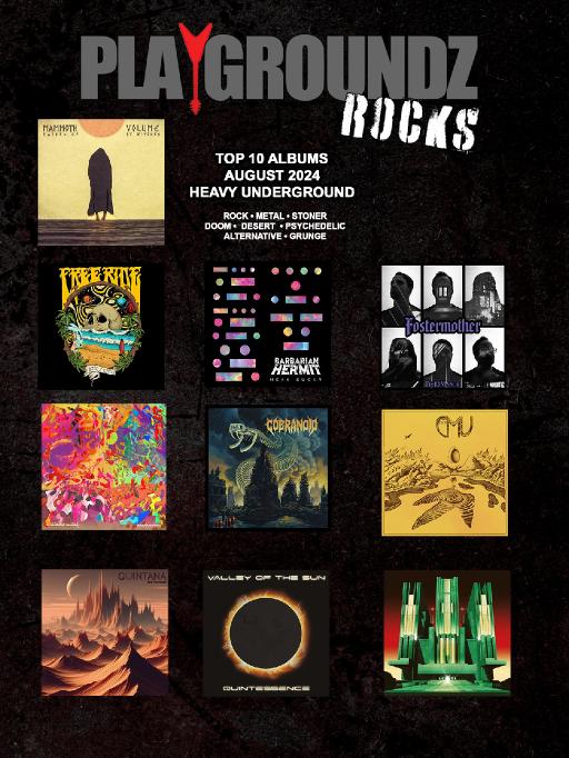 Playgroundz Top 15 Stoner/Doom Album Releases of August 2024